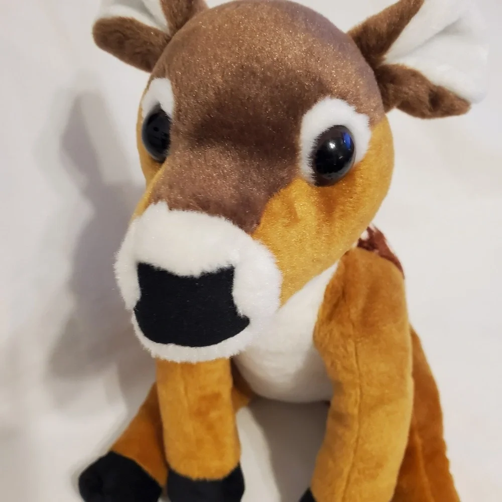 Wild Republic Plush Fawn Deer Stuffed Animal Brown White Spots